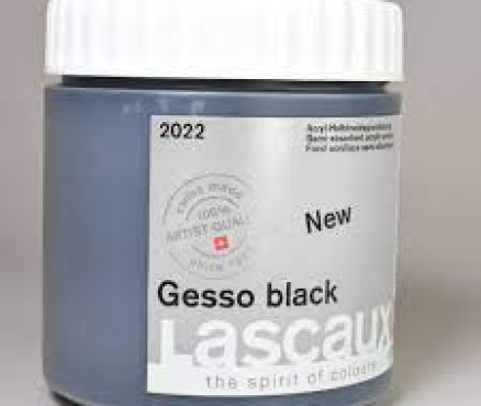 Gesso Lascaux Black (Μαύρο) - 500μλ